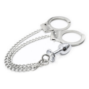The Ultimate Anchor: Metal Handcuffs with Integrated Butt Plug